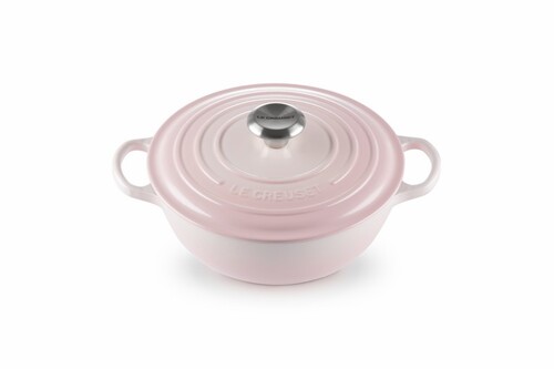 Marmite en fonte émaillée 24 cm Shell Pink